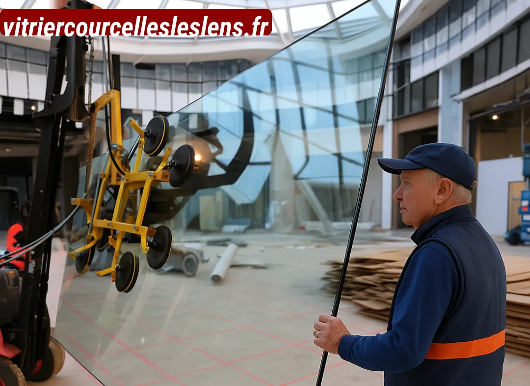 Remplacement de vitrine magasin Courcelles-lès-Lens